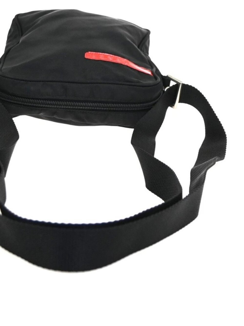 PRADA Sport Line Shoulder Crossbody Bag Nylon Leather Canvas Black SHW 07KD090 - Picture 5 of 14